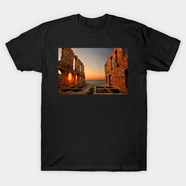 The twilight of the old tanneries - Samos island T-Shirt by Cretense72